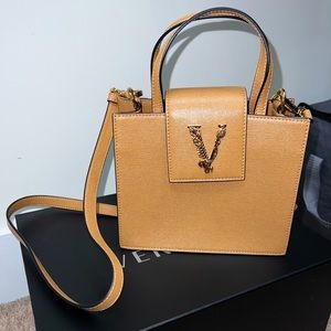 VERSACE Crossbody purse (light brown)